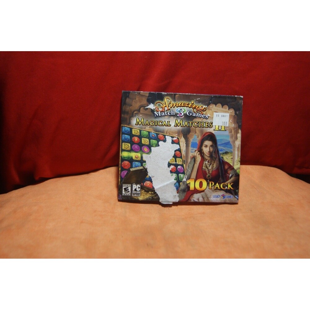 AMAZING MAGICAL MATCHES II MATCH 3 GAMES (PC)  New Cover is Torn See Pics